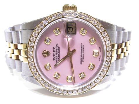 silver rolex for women|rolex lady datejust pink.